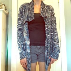 Nic & Zoe Cardigan Sweater, Navy, Tan and Blue